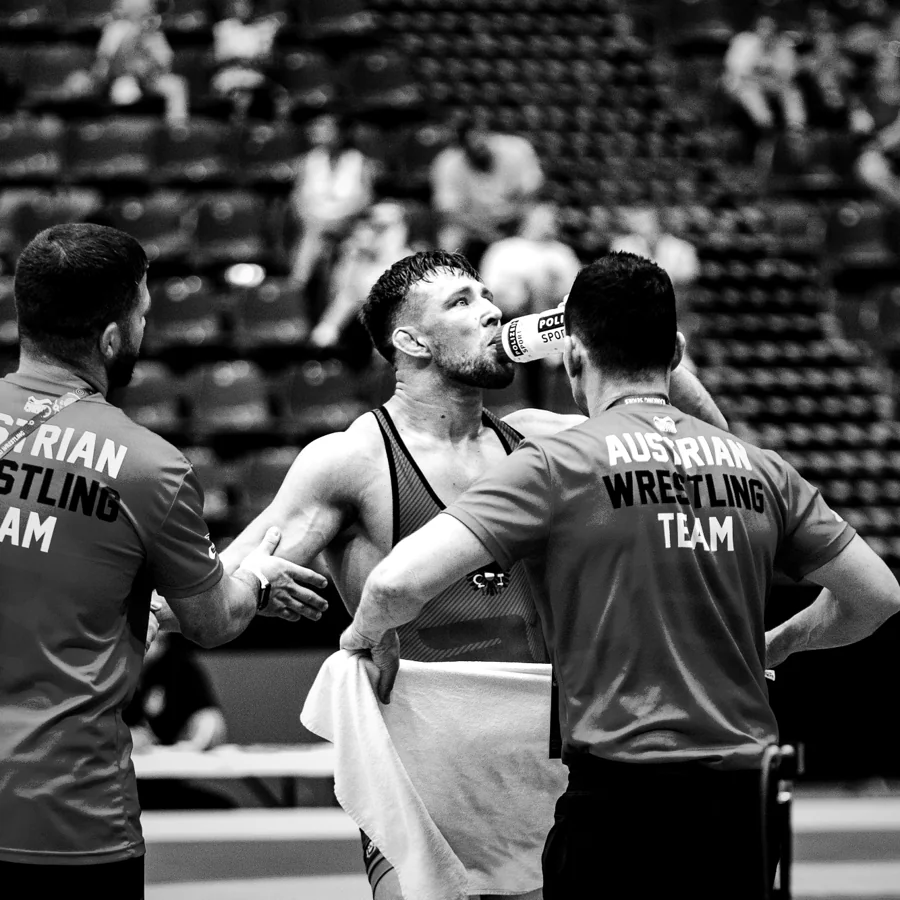 Michael Wagner mit dem Nationalteam